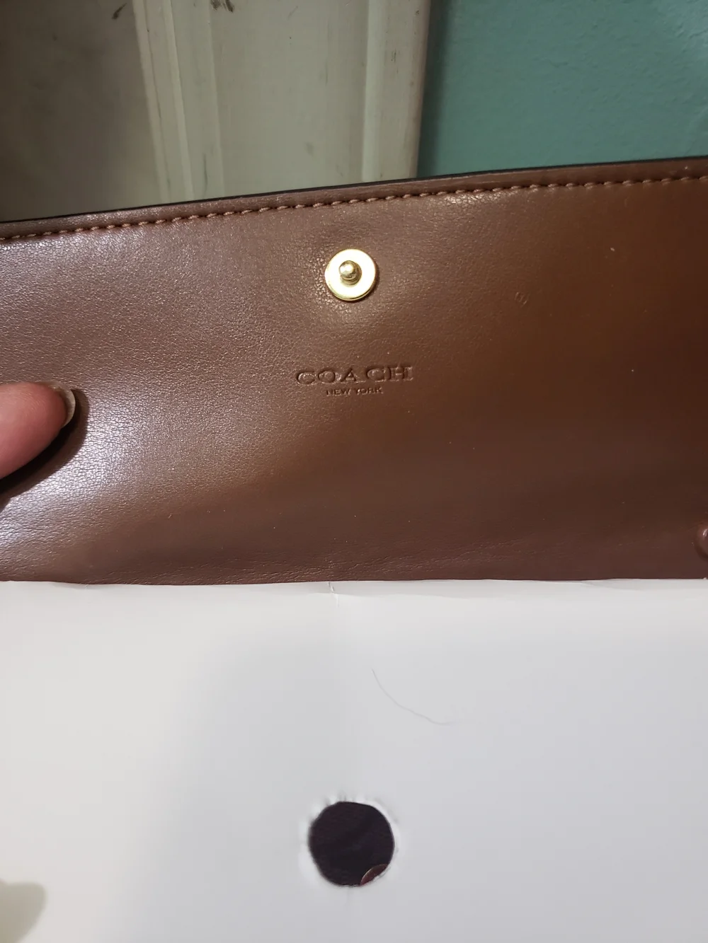 Coach crossbody white